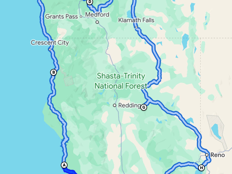 northern california to southern oregon road trip